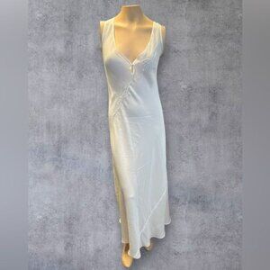 Vintage Gold Label Victoria's Secret White Slip Dress - Size M